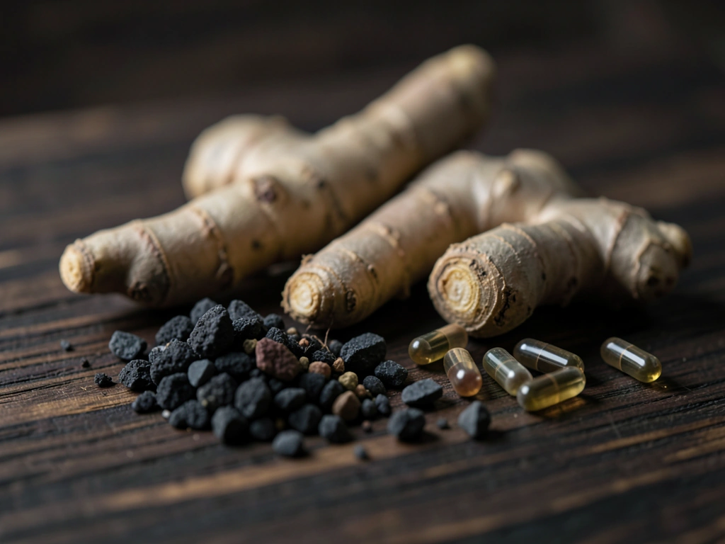 Raw minerals and herbs